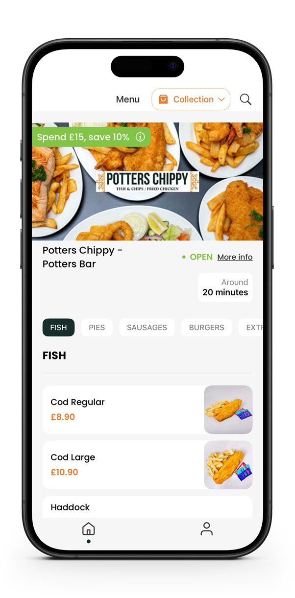 Potters Chippy Potters Bar App on the App Store - Order Fish & Chips food for delivery and collection directly via the Potters Chippy app. Get exclusive offers and discounts.